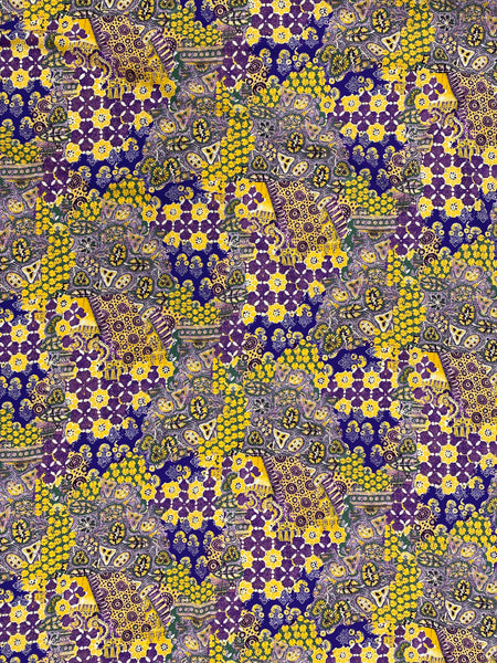 RV-7624W  GUSTAV KLIMT PRINT VISCOSE CHALLIS. ITALY
