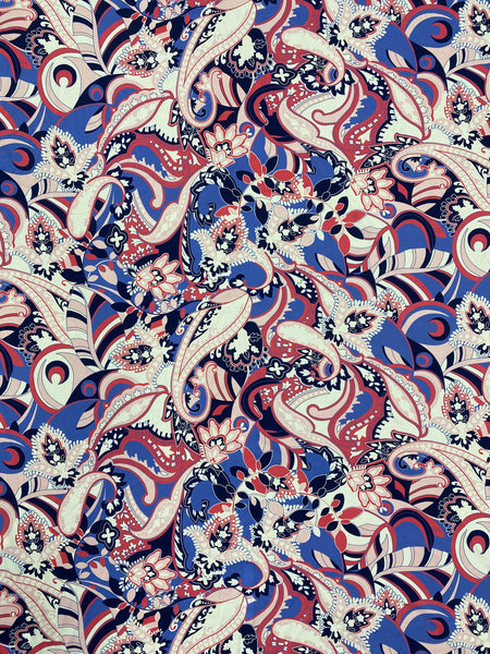 RV-7470W-A DIGITAL PUCCI PRINT VISCOSE CHALLIS. ITALY