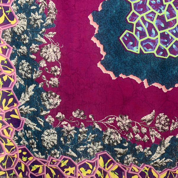 DS-2012 "FOGO" - PETER PILOTTO DIGITAL PRINT CASHMERE MODAL SCARF. MADE IN ITALY