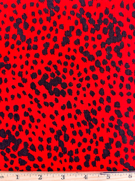 S-7650W ANIMAL LOOK PRINT SILK VISCOSE CREPON. ITALY