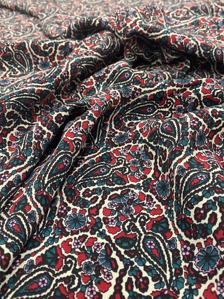RV-7610W DESIGNER PAISLEY PRINT VISCOSE CREPE. ISABEL MARANT. ITALY