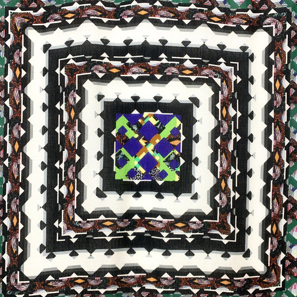 DS-2013 "STONEHENGE" - PETER PILOTTO DIGITAL PRINT CASHMERE MODAL SCARF. MADE IN ITALY