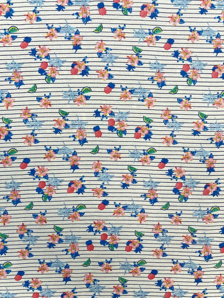 RV-7761W DITSY FLORAL PRINT VISCOSE CHALLIS. ITALY