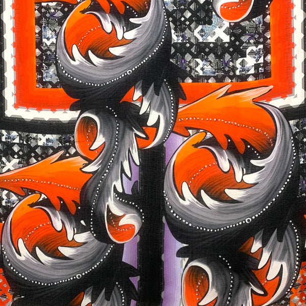 DS-2003 "CAESAR" - PETER PILOTTO DIGITAL PRINT CASHMERE MODAL SCARF. MADE IN ITALY