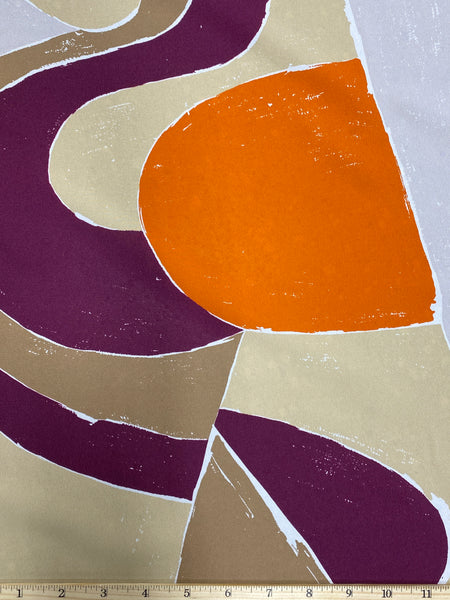 RV-7521W LARGE ABSTRACT PRINT FINE VISCOSE CREPE. ITALY
