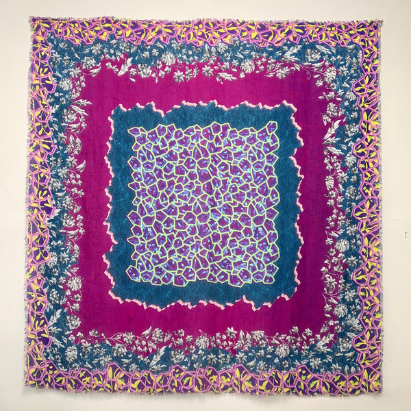 DS-2012 "FOGO" - PETER PILOTTO DIGITAL PRINT CASHMERE MODAL SCARF. MADE IN ITALY
