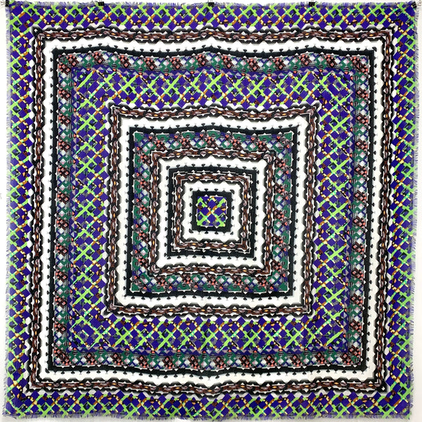 DS-2013 "STONEHENGE" - PETER PILOTTO DIGITAL PRINT CASHMERE MODAL SCARF. MADE IN ITALY