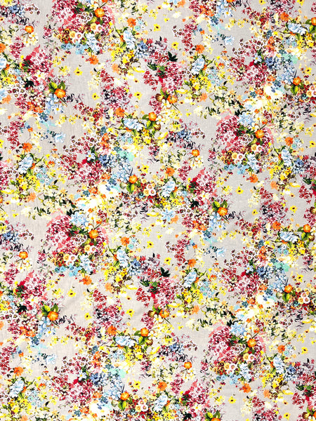 CP-7763W SPRING FLORAL PRINT COTTON LAWN. ITALY