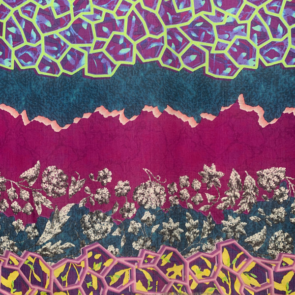 DS-2012 "FOGO" - PETER PILOTTO DIGITAL PRINT CASHMERE MODAL SCARF. MADE IN ITALY