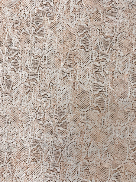 S-7645W PYTHON PRINT SILK VISCOSE CREPON. ITALY