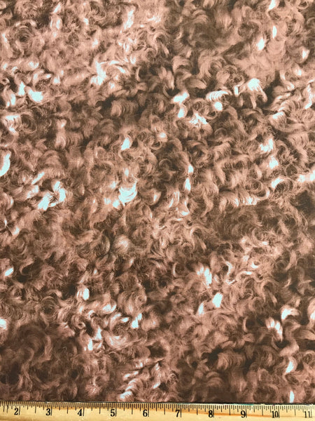 CP-7095W-C DIGITAL CURLY FUR PRINT COTTON SHIRTING. RATTI. ITALY - Elliott Berman Textiles