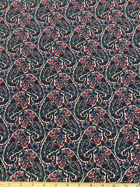 RV-7610W DESIGNER PAISLEY PRINT VISCOSE CREPE. ISABEL MARANT. ITALY
