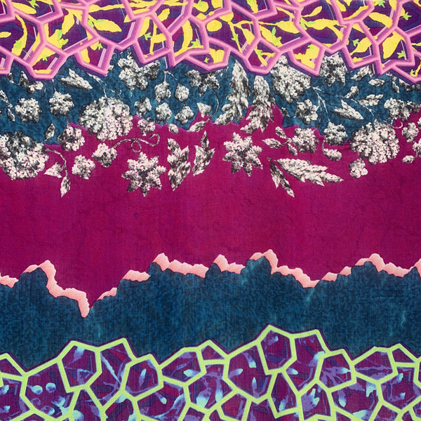 DS-2012 "FOGO" - PETER PILOTTO DIGITAL PRINT CASHMERE MODAL SCARF. MADE IN ITALY