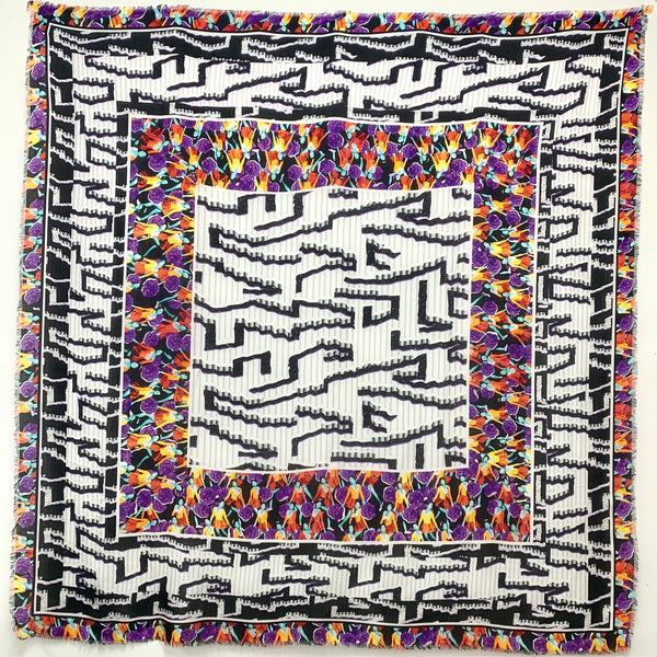 DS-2009 "MOONDANCE" - PETER PILOTTO DIGITAL PRINT CASHMERE MODAL SCARF. MADE IN ITALY