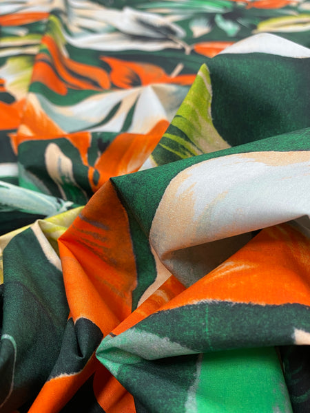 CP-7524W TROPICAL PRINT POPLIN COTTON. ITALY