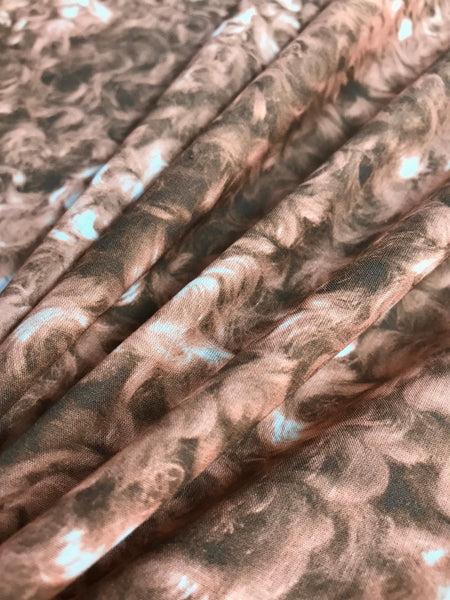 CP-7095W-C DIGITAL CURLY FUR PRINT COTTON SHIRTING. RATTI. ITALY - Elliott Berman Textiles