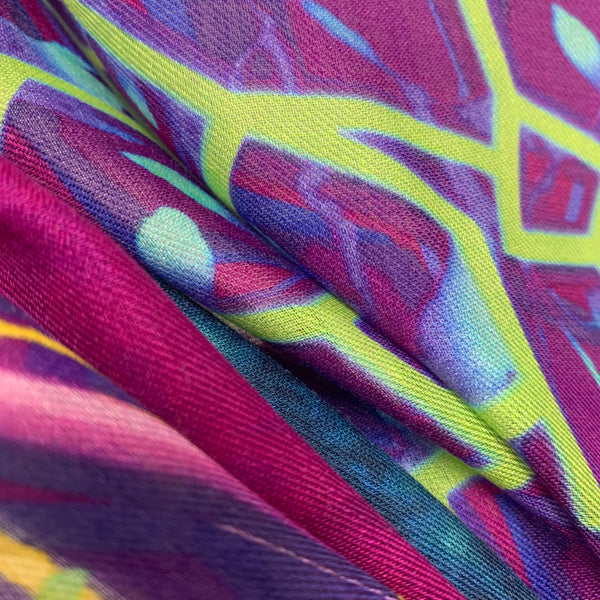 DS-2012 "FOGO" - PETER PILOTTO DIGITAL PRINT CASHMERE MODAL SCARF. MADE IN ITALY